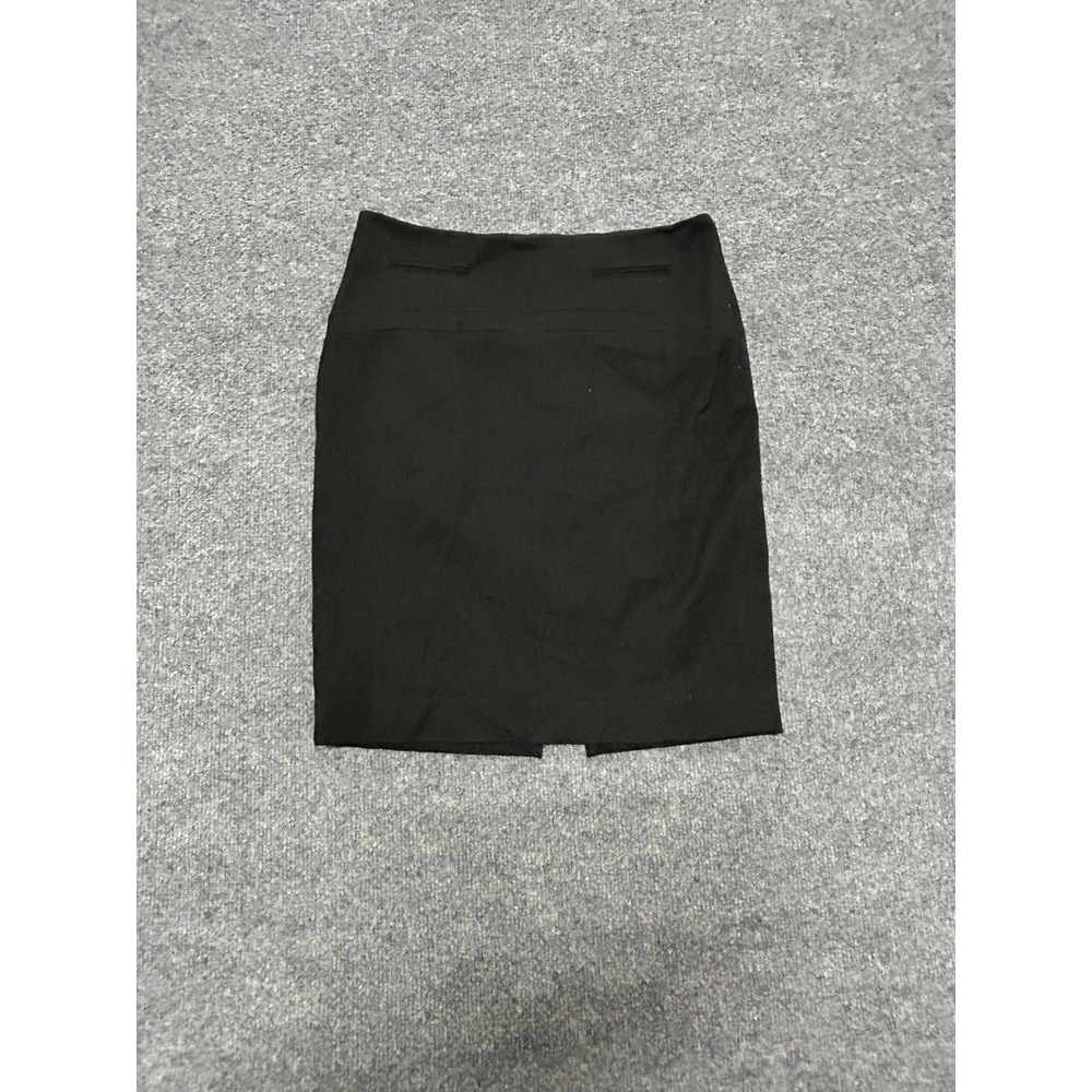Express Skirt Womens Size 00 Black Viscose Blend Pencil Professional Workwear